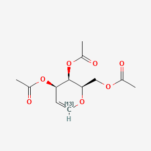 molecular formula C12H16O7 B584026 Tri-O-acetyl-D-galactal-13C 