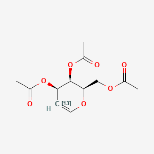 molecular formula C12H16O7 B584027 Tri-O-acetyl-D-galactal-13C-1 