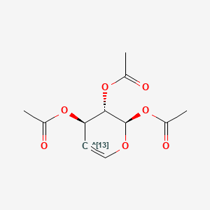 molecular formula C11H13O7 B584028 Tri-O-acetyl-D-[1-13C]glucal CAS No. 478529-35-0