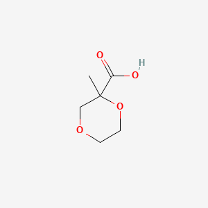 B584033 2-Methyl-1,4-dioxane-2-carboxylic acid CAS No. 144101-98-4