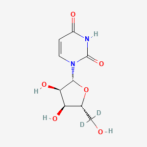 molecular formula C9H12N2O6 B584041 Uridine-[5',5'-D2] 