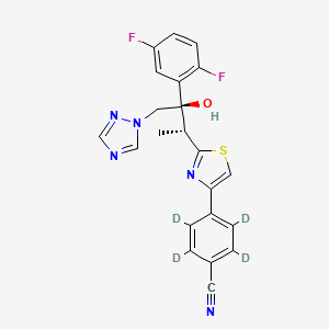 molecular formula C22H17F2N5OS B584089 Isavuconazole-d4 