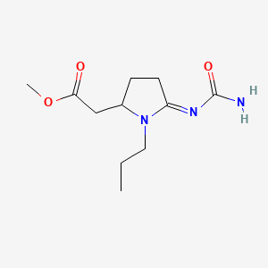 Methyl 2-[(5E)-5-carbamoylimino-1-propylpyrrolidin-2-yl]acetate