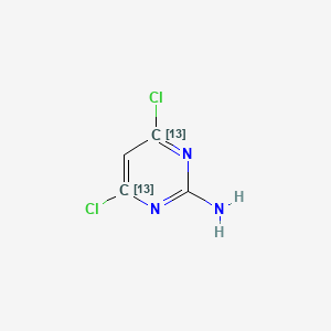 2-Amino-4,6-dichloropyrimidine-13C2