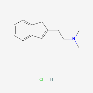 molecular formula C13H18ClN B584106 N,N-Dimethyl-1H-indene-2-ethanamine Hydrochloride CAS No. 92039-35-5