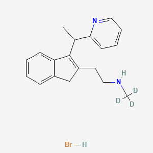 molecular formula C19H23BrN2 B584117 rac-N-Demethyl Dimethindene-d3 Hydrobromide CAS No. 1346604-45-2