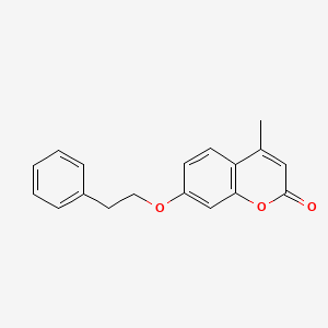 molecular formula C18H16O3 B5841267 4-Methyl-7-(2-phenylethoxy)chromen-2-one 
