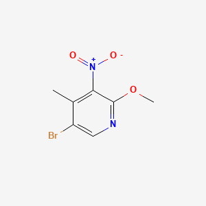 molecular formula C7H7BrN2O3 B584128 5-Bromo-2-methoxy-4-methyl-3-nitropyridine CAS No. 884495-14-1