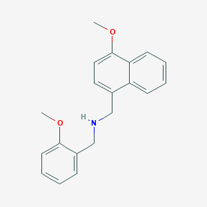 molecular formula C20H21NO2 B5841294 N-[(4-METHOXY-1-NAPHTHYL)METHYL](2-METHOXYPHENYL)METHANAMINE CAS No. 355381-89-4