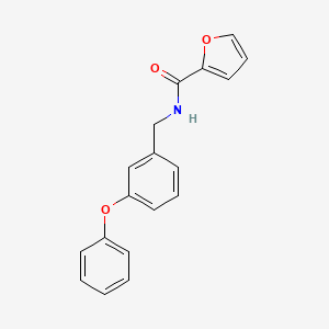 molecular formula C18H15NO3 B5841319 N-[(3-phenoxyphenyl)methyl]furan-2-carboxamide 