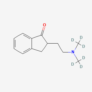 molecular formula C13H17NO B584134 2-[2-(Dimethylamino)ethyl]-1-indanone-d6 CAS No. 1346603-38-0