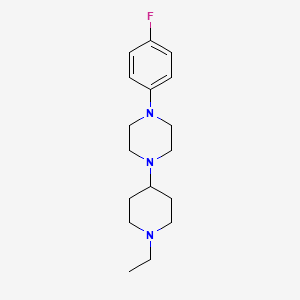 molecular formula C17H26FN3 B5841342 1-(1-ethyl-4-piperidinyl)-4-(4-fluorophenyl)piperazine 