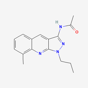 molecular formula C16H18N4O B5841378 N-(8-methyl-1-propylpyrazolo[3,4-b]quinolin-3-yl)acetamide 