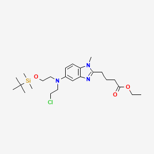 Ethyl 4-[5-[2-[tert-butyl(dimethyl)silyl]oxyethyl-(2-chloroethyl)amino]-1-methylbenzimidazol-2-yl]butanoate