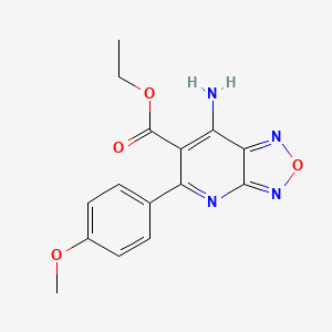 molecular formula C15H14N4O4 B5841429 ethyl 7-amino-5-(4-methoxyphenyl)[1,2,5]oxadiazolo[3,4-b]pyridine-6-carboxylate 