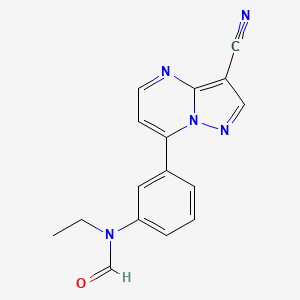 molecular formula C16H13N5O B584144 Zaleplon Formamide CAS No. 1227694-78-1