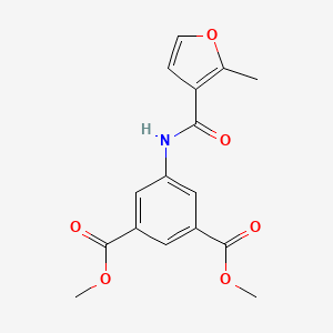 molecular formula C16H15NO6 B5841456 DIMETHYL 5-{[(2-METHYL-3-FURYL)CARBONYL]AMINO}ISOPHTHALATE 