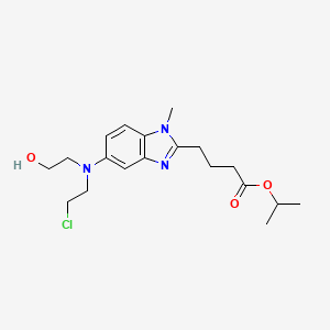 Propan-2-yl 4-[5-[2-chloroethyl(2-hydroxyethyl)amino]-1-methylbenzimidazol-2-yl]butanoate
