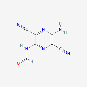 N-(5-Amino-3,6-dicyanopyrazin-2-YL)formamide