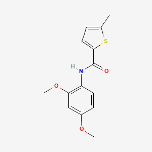 molecular formula C14H15NO3S B5841561 N-(2,4-dimethoxyphenyl)-5-methylthiophene-2-carboxamide 