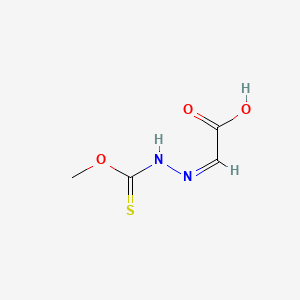 (2Z)-[(Methoxycarbonothioyl)hydrazono]acetic acid