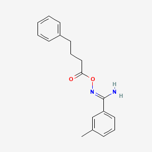 molecular formula C18H20N2O2 B5841597 (Z)-[AMINO(3-METHYLPHENYL)METHYLIDENE]AMINO 4-PHENYLBUTANOATE 