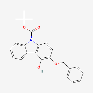 Tert-butyl 4-hydroxy-3-phenylmethoxycarbazole-9-carboxylate
