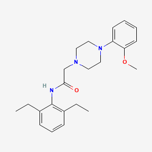 molecular formula C23H31N3O2 B5841758 N-(2,6-diethylphenyl)-2-[4-(2-methoxyphenyl)piperazin-1-yl]acetamide 