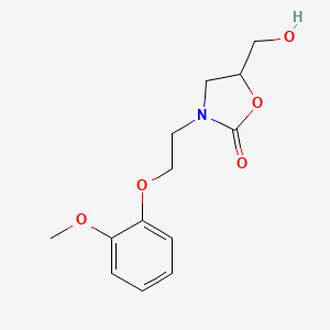 5-(Hydroxymethyl)-3-(2-(2-methoxyphenoxy)ethyl)oxazolidin-2-one