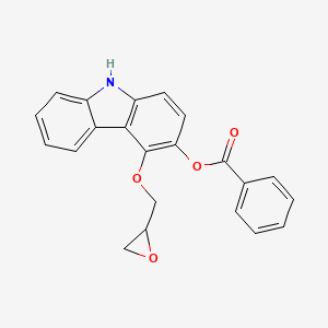 molecular formula C22H17NO4 B584178 3-Benzoyloxy-4-oxiranylmethyl-9H-carbazole CAS No. 1796932-15-4