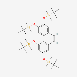 [3-[(Z)-2-[3,4-Bis[[tert-butyl(dimethyl)silyl]oxy]phenyl]ethenyl]-5-[tert-butyl(dimethyl)silyl]oxyphenoxy]-tert-butyl-dimethylsilane