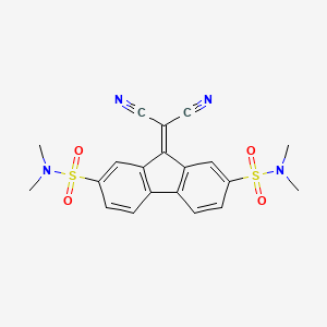 molecular formula C20H18N4O4S2 B5841879 9-(dicyanomethylidene)-2-N,2-N,7-N,7-N-tetramethylfluorene-2,7-disulfonamide CAS No. 5763-05-3
