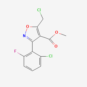 3-(2-Chloro-6-fluorophenyl)-5-(chloromethyl)-4-isoxazolyl]carboxylic Acid Methyl Ester