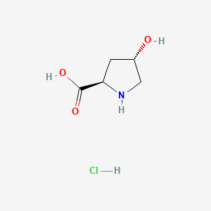 molecular formula C5H10ClNO3 B584197 trans-4-Hydroxy-D-proline hydrochloride CAS No. 142347-81-7