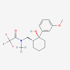 (+/-)-N-Desmethyl Trifluoroacetotramadol-d3
