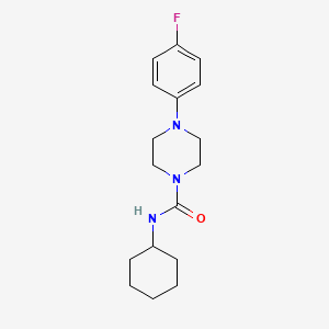 molecular formula C17H24FN3O B5842082 N-cyclohexyl-4-(4-fluorophenyl)piperazine-1-carboxamide 