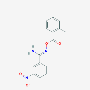 molecular formula C16H15N3O4 B5842138 N'-{[(2,4-dimethylphenyl)carbonyl]oxy}-3-nitrobenzenecarboximidamide 