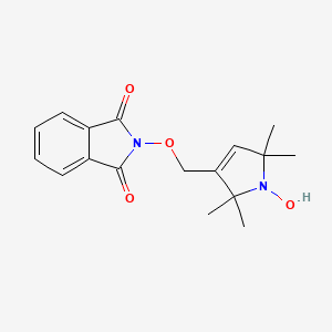 molecular formula C17H20N2O4 B584218 2-[(1-Hydroxy-2,2,5,5-tetramethyl-2,5-dihydro-1H-pyrrol-3-yl)methoxy]-1H-isoindole-1,3(2H)-dione CAS No. 1214132-79-2