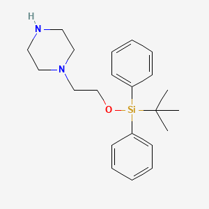 molecular formula C22H32N2OSi B584231 1-(2-(tert-Butyldiphenylsilyloxy)ethyl)piperazine CAS No. 887583-71-3