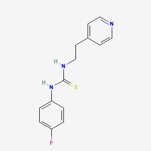 molecular formula C14H14FN3S B5842389 N-(4-FLUOROPHENYL)-N'-[2-(4-PYRIDYL)ETHYL]THIOUREA 