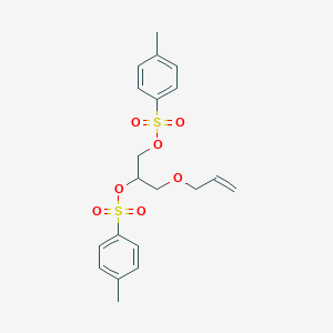 molecular formula C20H24O7S2 B058424 1,2-Propanediol, 3-(2-propenyloxy)-, bis(4-methylbenzenesulfonate) CAS No. 114719-19-6