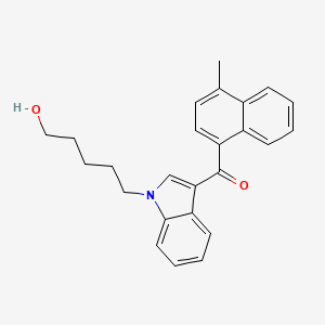 molecular formula C25H25NO2 B584241 JWH-122 N-(5-hydroxypentyl)metabolite CAS No. 1379604-68-8