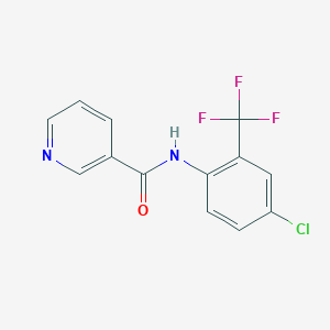 molecular formula C13H8ClF3N2O B5842411 N-[4-chloro-2-(trifluoromethyl)phenyl]pyridine-3-carboxamide 