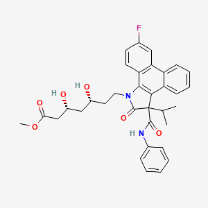 molecular formula C34H35FN2O6 B584242 Atorvastatin Lactam Phenanthrene Methyl Ester (Mixture of Diastereomers) CAS No. 906552-20-3
