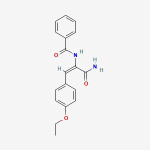 molecular formula C18H18N2O3 B5842440 N-[(E)-3-amino-1-(4-ethoxyphenyl)-3-oxoprop-1-en-2-yl]benzamide 