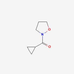 molecular formula C7H11NO2 B584249 Cyclopropyl(isoxazolidin-2-yl)methanone CAS No. 154082-24-3