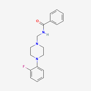 molecular formula C18H20FN3O B5842546 N-{[4-(2-fluorophenyl)piperazin-1-yl]methyl}benzamide 