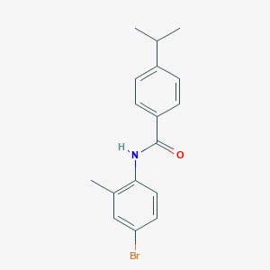 molecular formula C17H18BrNO B5842584 N-(4-bromo-2-methylphenyl)-4-(propan-2-yl)benzamide 
