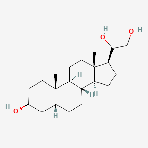 molecular formula C21H36O3 B584259 (3alpha,5beta)-Pregnane-3,20,21-triol CAS No. 2041-77-2
