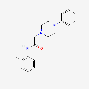 molecular formula C20H25N3O B5842626 N-(2,4-dimethylphenyl)-2-(4-phenylpiperazin-1-yl)acetamide 
